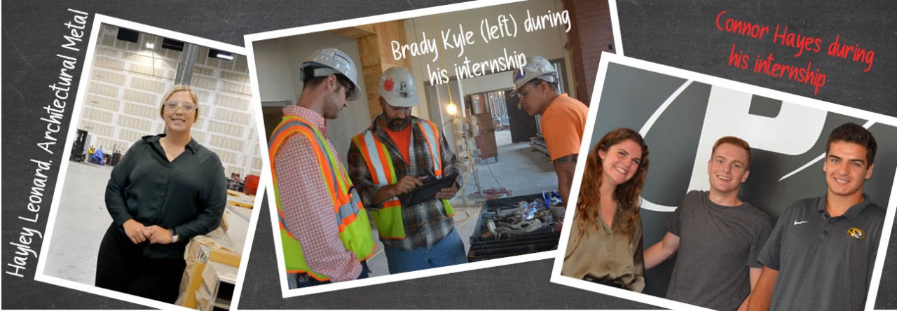 past photos of P1 interns including Hayley Leonard, Brady Kyle, and Connor Hayes